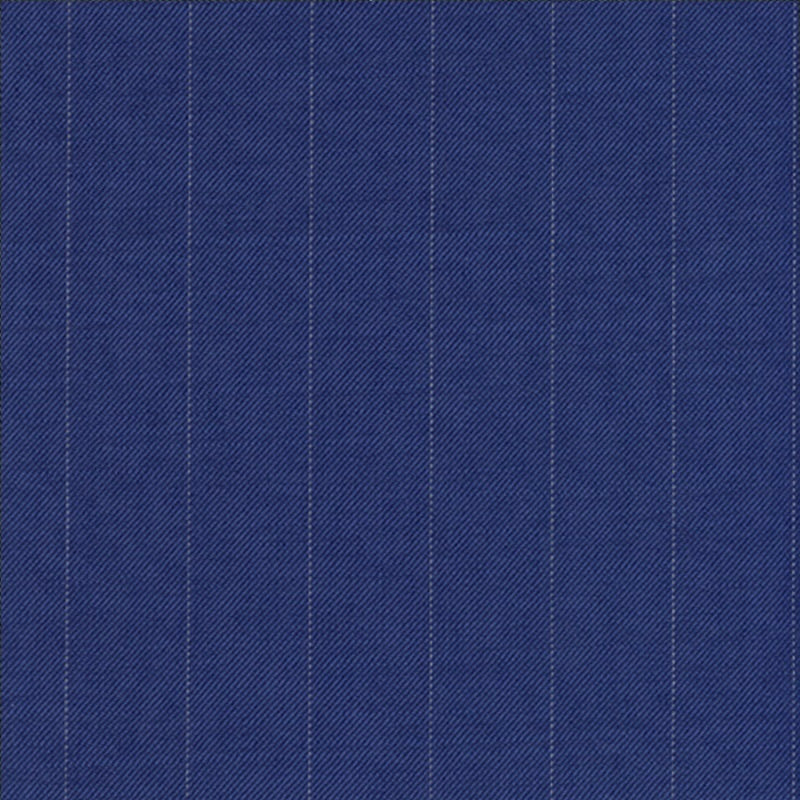 Cobalt Blue Chalk Stripe Suit - Harland Gunnar