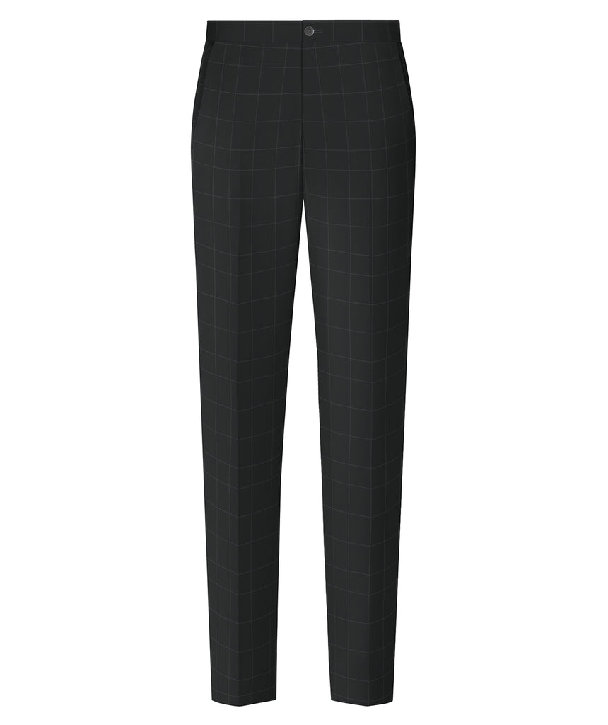 Black Windowpane Cashmere Suit - Harland Gunnar