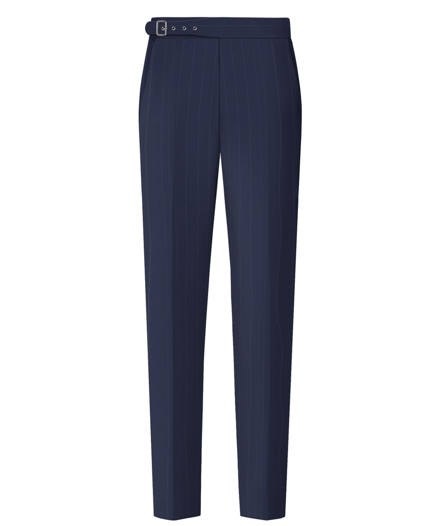 Deep Blue Chalk Stripe Suit - Harland Gunnar