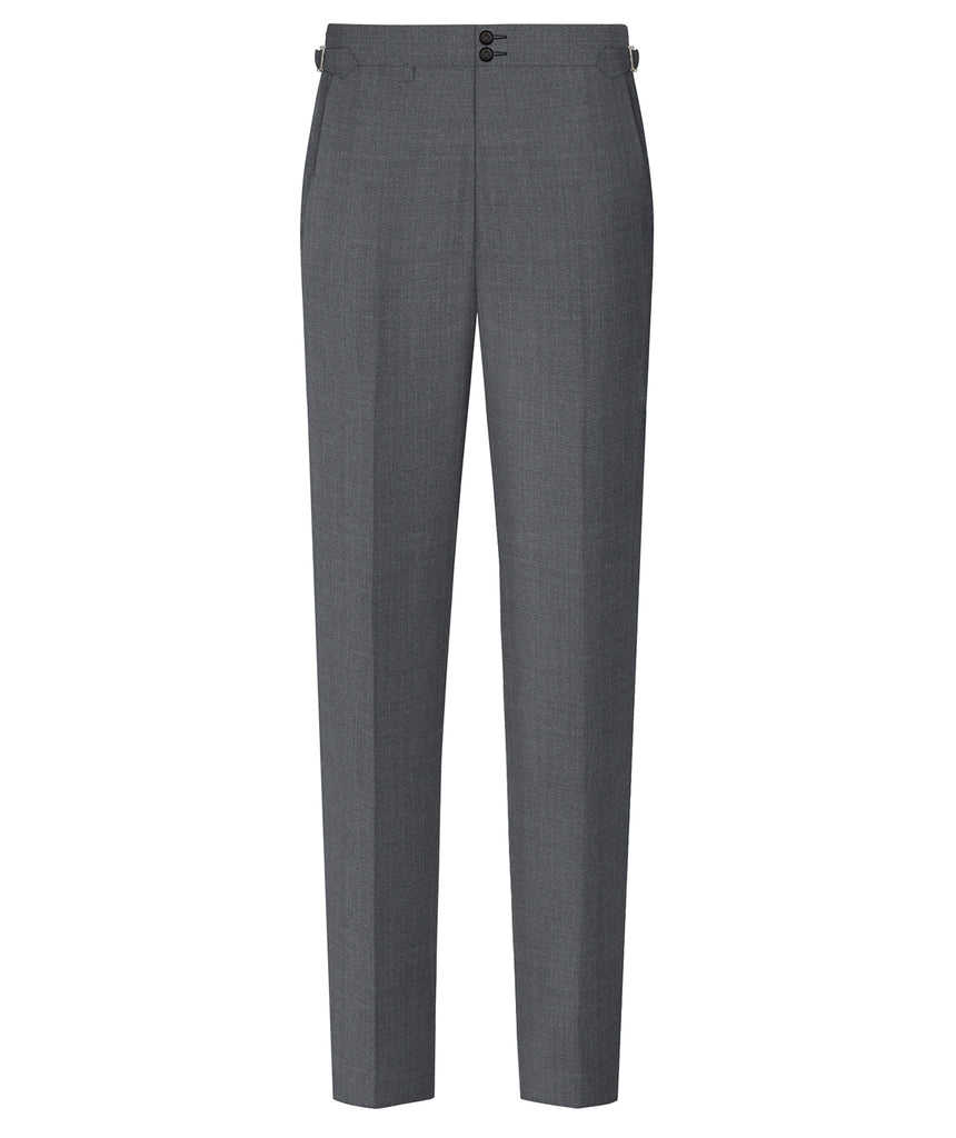 Mid Gray Narrow Stripe Suit - Harland Gunnar