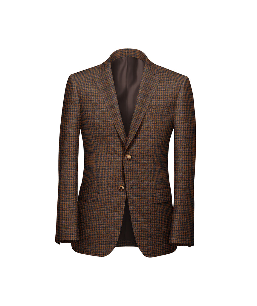 Brown Minicheck Blazer - Harland Gunnar