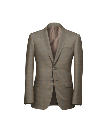 Brown Windowpane Blazer - Harland Gunnar