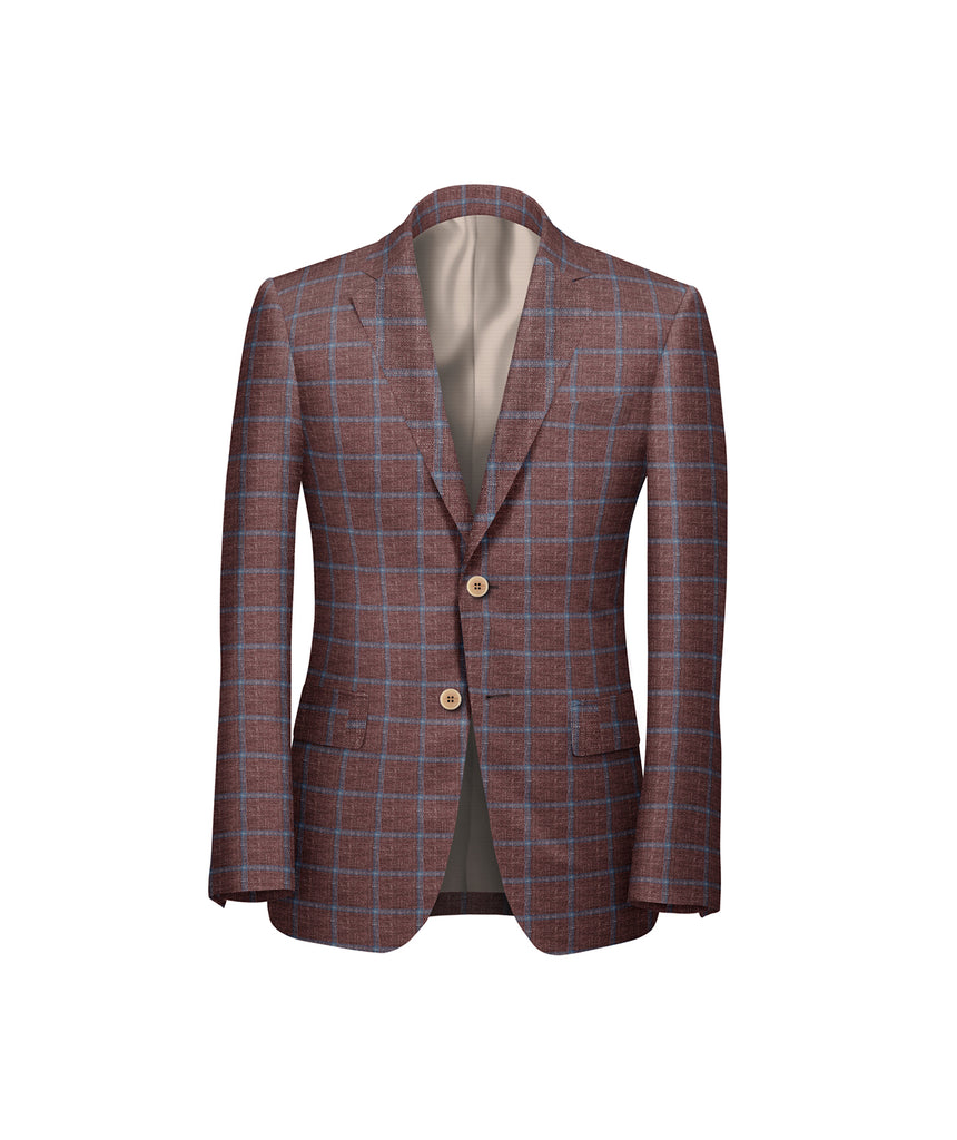 Red Windowpane Blazer - Harland Gunnar