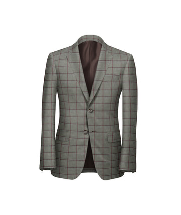 Gray Windowpane Blazer - Harland Gunnar