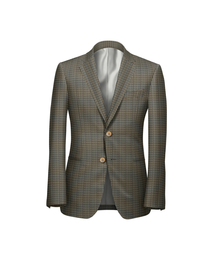 Light Brown Minicheck Suit - Harland Gunnar