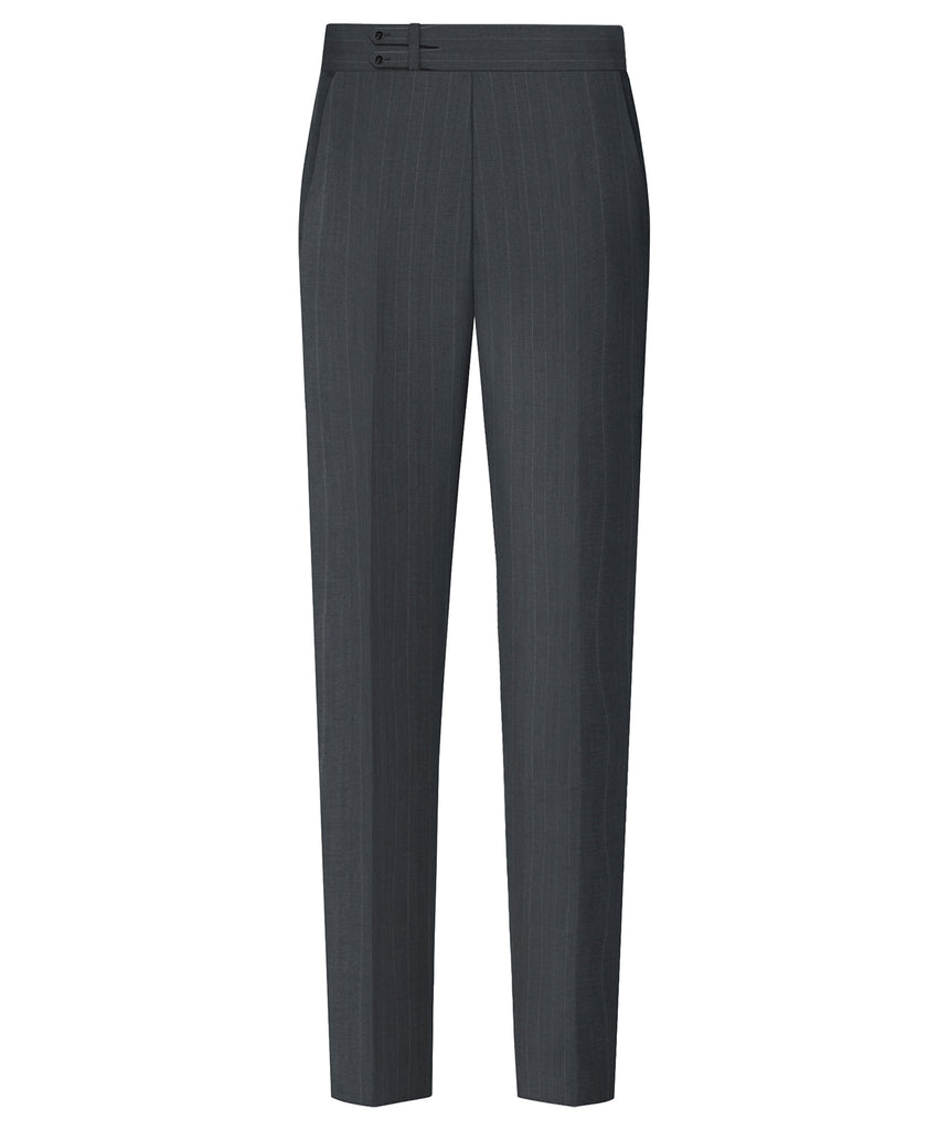 Mid Gray Chalk Stripe Suit - Harland Gunnar