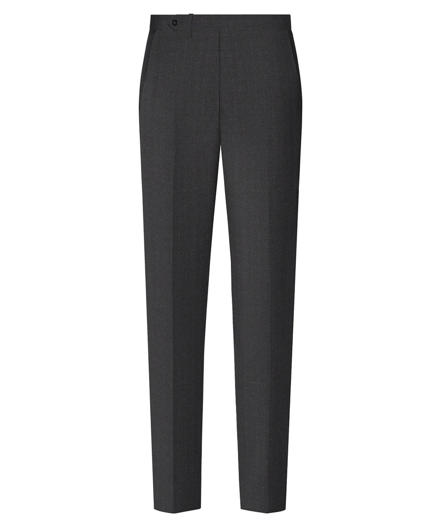 Charcoal Gray Narrow Stripe Suit - Harland Gunnar