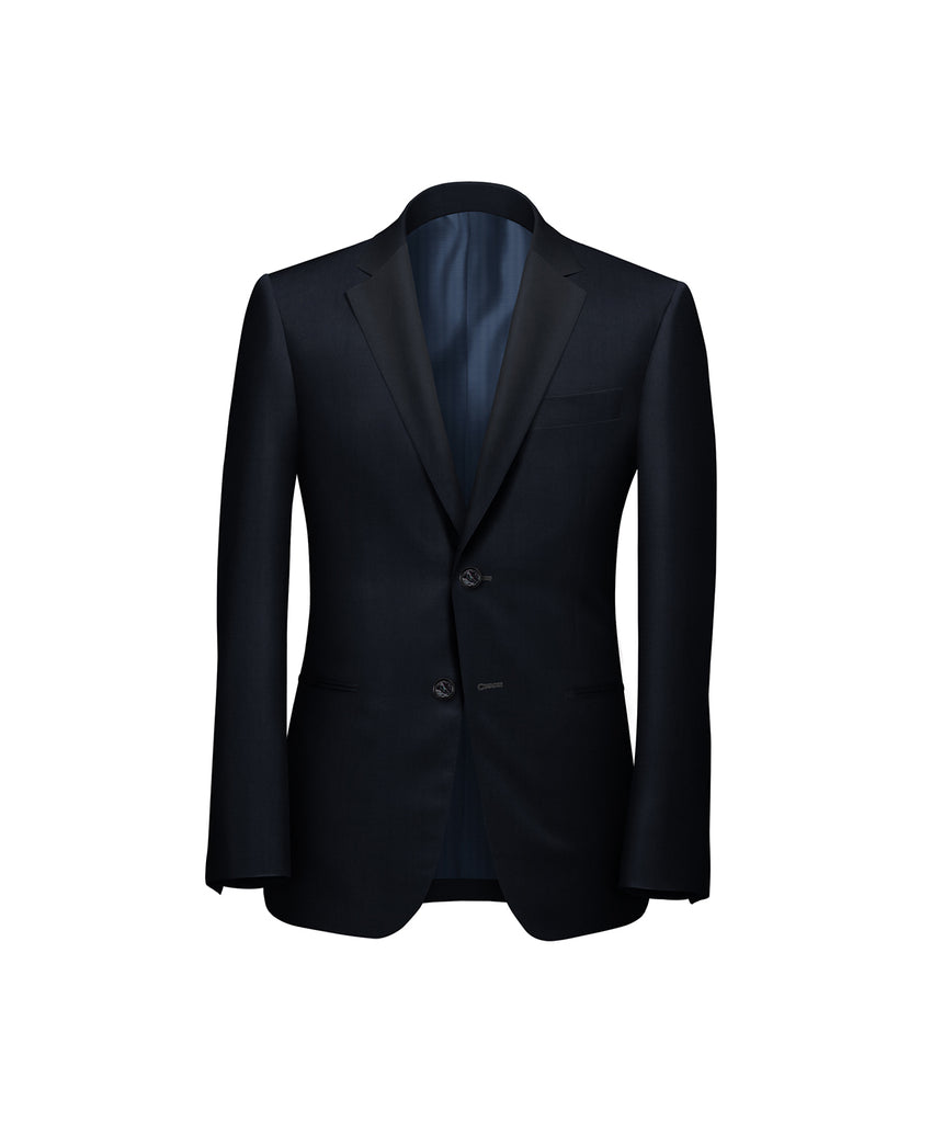 Navy Blue Natrual Shine Cashmere Suit - Harland Gunnar