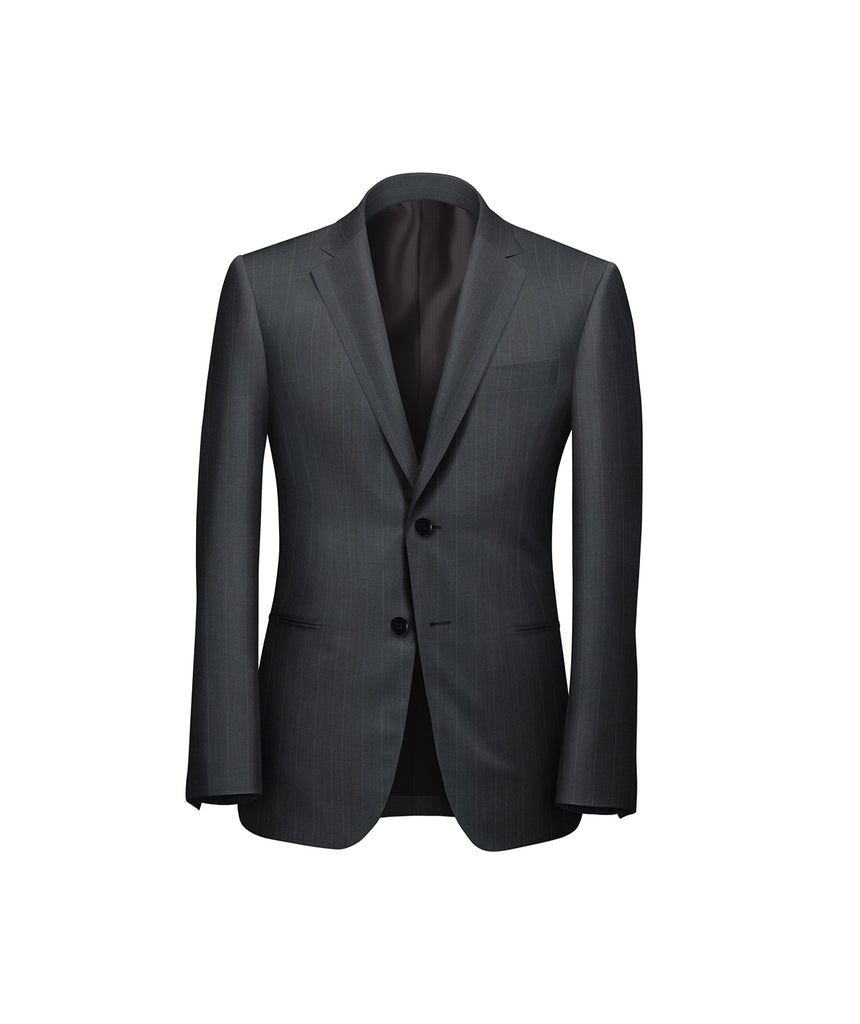 Mid Gray Chalk Stripe Suit - Harland Gunnar