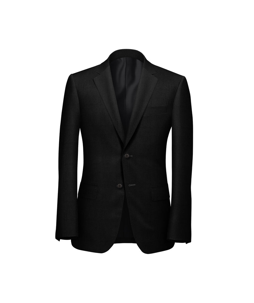 Black Herringbone Suit - Harland Gunnar